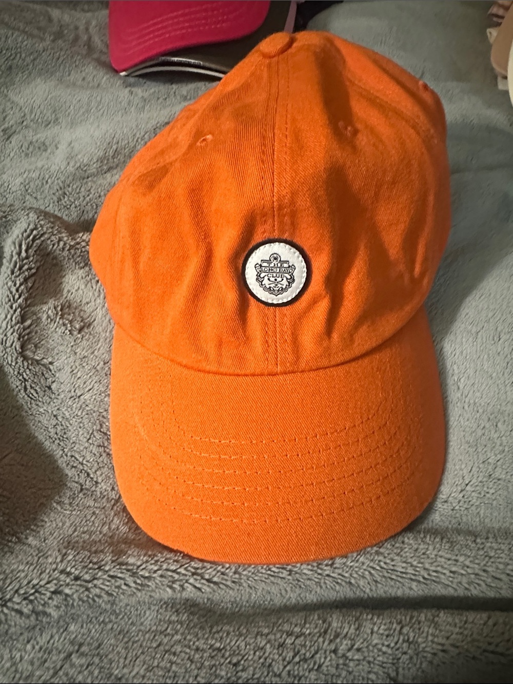 CONNOR Orange Baseball Cap with Embroidered Patch